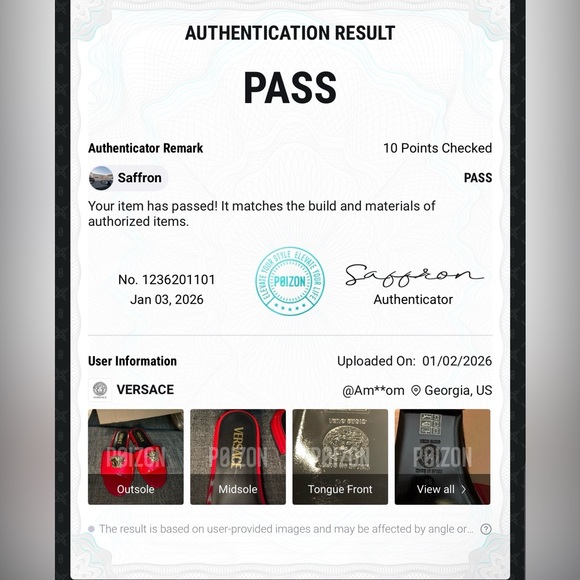 Authentic Versace Red Sandals with Gold Medusa with COA. - Picture 9 of 9